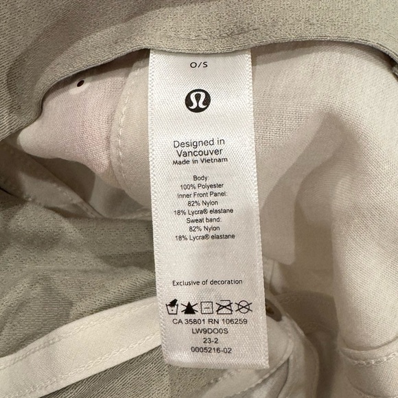 Lululemon Women’s Baller Hat Soft Embroidered, Bone / Raw Linen - Picture 6 of 9